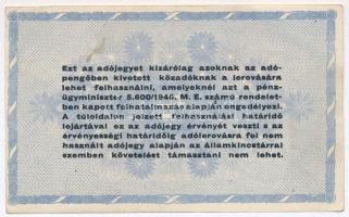 1946. 10.000.000AP fehér papír T:II
Adamo P54