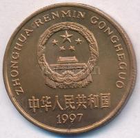 Kína 1997. 5Y Br "Nipponíbisz" T:1-
China 1997. 5 Yuan Br "Crested ibis" C:AU 
...