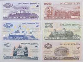 2012. 500K "Balatoni Korona" helyi pénz, "000000" sorszámmal, "MINTA" ...
