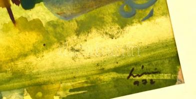 Székács Zoltán (1921-1983): Nyár. Akvarell, papír, jelzett, 27×38 cm