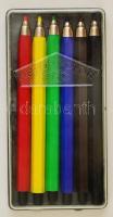Heros Color színes ceruzák, eredeti dobozában, 6 db, h: 12,5 cm
