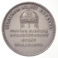 Osztrák-Magyar Monarchia / Bécs 1867A "Ferenc József koronázása Budán" Ag zseton. "I ...