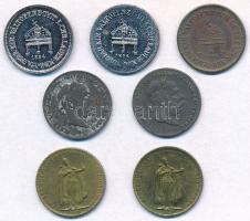 1894KB-1907KB 1f-20K (7xklf) fém minipénz sor T:2,2-