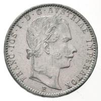 1860B 1/4Fl Ag Ferenc József T:1- kis k. Adamo M12
