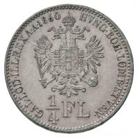 1860B 1/4Fl Ag "Ferenc József" T:1- kis k.
Adamo M12
