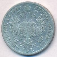Ausztria 1884. 1Fl Ag "Ferenc József" T:2,2-
Austria 1884. 1 Florin Ag "Franz Joseph...