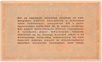 1946. 100.000.000AP sorozat- és sorszám nélkül T:II