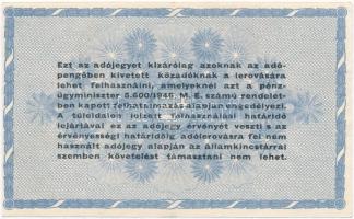 1946. 10.000.000AP fehér papír T:III szép papír
Adamo P54