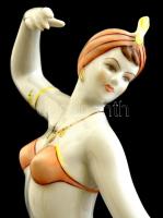 Holloházi Seherezádé, kézzel festett, jelzett, hibátlan, m:24 cm