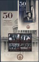 John F. Kennedy beiktatásának 50. évfordulója kisív + blokk, John F. Kennedy mini sheet + block