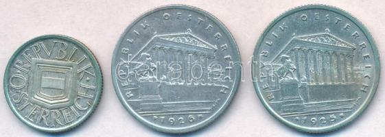 Ausztria 1925. 1/2Sch Ag + 1925-1926. 1Sch Ag (2xklf) T:2
Austria 1925. 1/2 Schilling Ag + 1925-192...