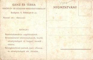 Ganz és Társa Vasöntő és Gépgyár Részvénytársulat reklámlapja, Budapest / Hungarian foundry and mach...