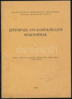 1947 Vegyes könyvtétel, 3 db:

Építőipari Árelemzés. Szerk.: Perényi Imre, Sebestyén Gyula. Bp.,19...