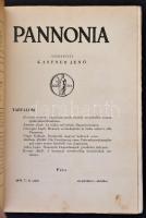 1935-1943 Pannonia folyóirat 5 száma: 1935. 4-10. sz., 1936. 1-3. sz., 1943 1-2. számok. Szerk.: Kol...