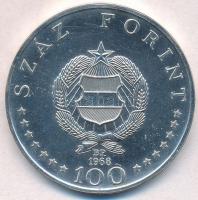 1968. 100Ft Ag "Semmelweis" T:1-,2
Adamo EM28