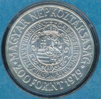 1979. 200Ft Ag "Bethlen Gábor" eredeti MNB plasztiktokban T:BU 
Adamo EM58