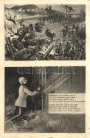 K.u.k. military art postcard, Franz Joseph + 15/11. Marschkompagnie s: F. W. Frankel