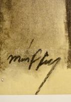 Márffy jelzéssel: Férfi portré, pasztell, papír, 55×39 cm