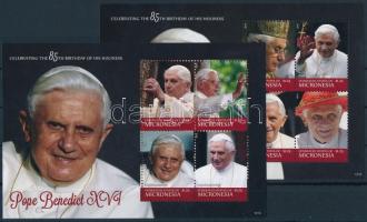 XVI. Benedek pápa kisívsor, Pope Benedict XVI. minisheet set