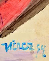 Hincz jelzéssel: Színes akt, akvarell, papír, 60×42 cm