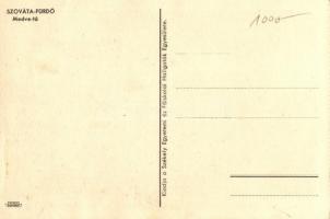 Szováta-fürdő, Baile Sovata; Medve-tó; Székely Egyetemi és Főiskolai Hallgatók egyesülete / lake, ir...