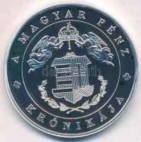 DN "A magyar pénz krónikája - Trianon" Ag emlékérem tanúsítvánnyal (20g/0.999/38,61mm) T:P...