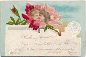 Children greeting card, silk card