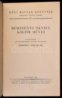Berzsenyi Dániel költői művei. Bevezetéssel és jegyzetekkel ellátta és kiadta Dr. Merényi Oszkár. Ré...