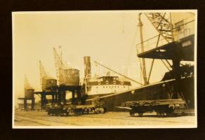 cca 1910 Abbazia, 23 db fotó albumba ragasztva, köztük hajók, kikötői képek, képméret: 8,5x13,5 cm, ...