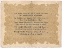 1848. 10Ft "Kossuth bankó" fordított hátlapi alapnyomat T:III 
Adamo G111h