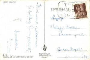 Boldog magyar karácsonyt! / Hungarian irredenta Christmas greeting art postcard s: Bozó  (EK)