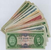 20db-os vegyes magyar forint bankjegy tétel T:III,III-