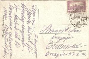 Sátoraljaújhely, Római katolikus főgimnázium a Magas-heggyel. Szabó Pál kiadása (EK)