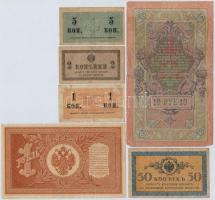 Orosz Birodalom 1912-1917. 9db-os bankjegy tétel T:III,III-
Russian Empire 1912-1917. 9pcs of bankn...