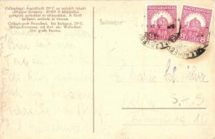 Budapest III. Csillaghegyi Árpád-fürdő, fürdőzők. reklámlap (EK)