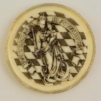 Patrona Bavaria viaszból készült plakett 14 cm / Vax plaque