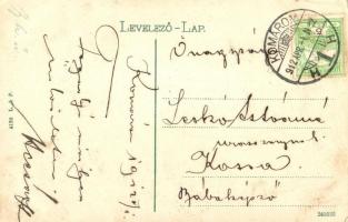 Komárom, Komárno; Klapka tér, Városháza, Klapka György szobor. L. & P. 4122. / square, town hall...