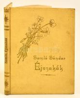 Somló Sándor: Éjszakák. Győr, 1880, Klenka Ferenc. Kicsit kopott, díszes vászonkötésben.