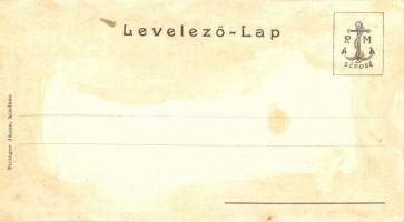 Nyíregyháza, Fő tér, Római katolikus templom, piac. Piringer János kiadása (14 cm x 7,5 cm) (fl)