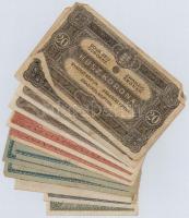 1916-1920. 12db-os vegyes magyar korona bankjegy tétel T:III,III-