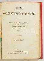 Bajza összegyűjtött munkái. 1-2. köt. Bp., 1861-1862, Heckenast. Egybekötve, foltos vászonkötésben, ...