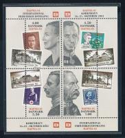 Hafnia stamp exhibition stripe of 5 + block + phase print of the block and 150th anniversary of the ...