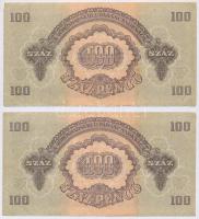 1944. 100P "A Vörös Hadsereg Parancsnoksága" (2x) sorszámkövetők T:I-
Adamo P47