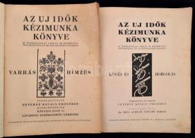 1935-1937 Az Új Idők kézimunka könyve sorozat 2 kötete: Kötés és horgolás.+Varrás és hímzés. Szerk.:...