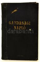 1930-1931 Gazdasági napló a magyaróvári m. kir. gazdasági akadémia elsőéves hallgatói számára, kitöltve, kézzel írt bejegyzésekkel 34x21,5 cm