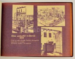 1960 10 éves a Villamos Állomásszerelő Vállalat emlékalbum, gazdag képanyaggal, 24x33 cm