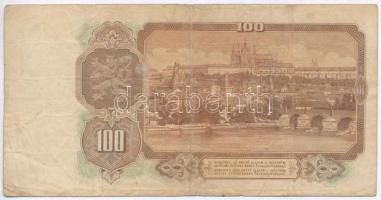 Csehszlovákia 1953. 100K T:III,III-
Czechoslovakia 1953. 100 Korun C:F,VG