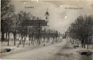 Budaörs, Fő utca részlet, templom. photo