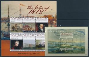 100th anniversary of the War of 1812 mini sheet + block, Az 1812-es háború 100. évfordulója kisív + blokk