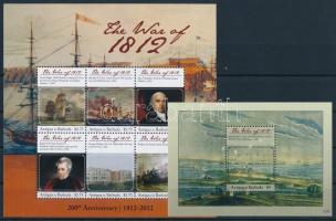 War of 1812 - anniversary minisheet + block, Az 1812-es háború 100. évfordulója kisív  + blokk